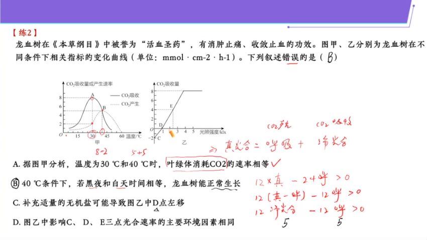 2024高三生物张元振二轮寒假班