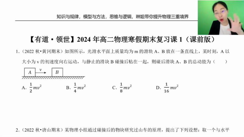 2024高二物理李琳高二有道物理李琳（下学期）