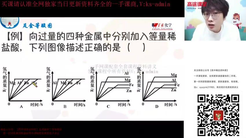 2024高一化学吕子正子正化学中考冲刺视频