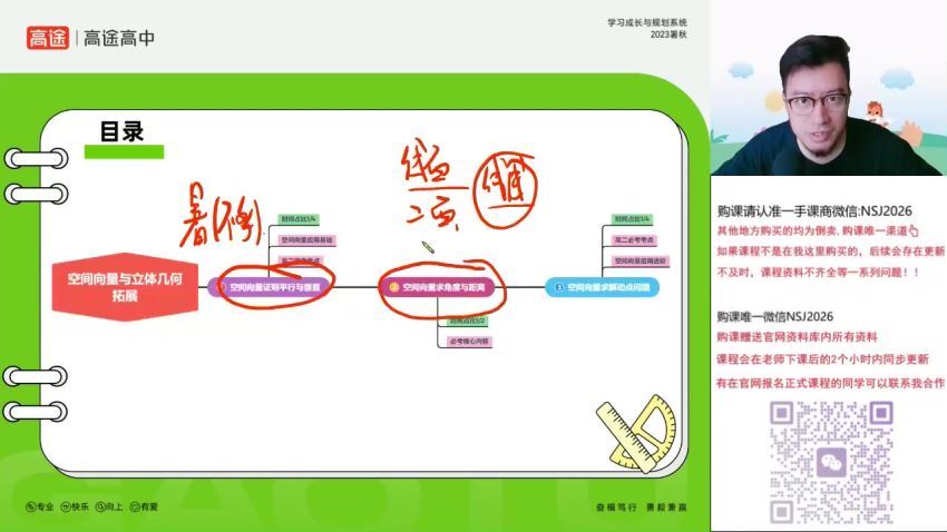 2024高二数学付力秋季班