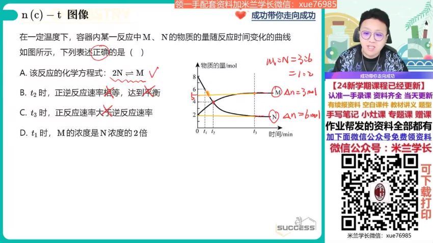 2024高二化学成功秋季班(A+)